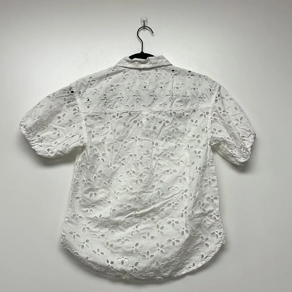 J. Crew Spring garden top in eyelet*